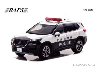 1:43 Ray's - 2023 Nissan X-Trail S e-4Orce (T33) High Way Police Car Hokkaido 1:43 Ray's - 2023 Nissan X-Trail S e-4Orce (T33) High Way Police Car Hokkaido