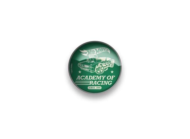 Hot Wheels Merchandise - Glas Magnet Rund 50mm *Academy of Racing* Hot Wheels Merchandise - Glas Magnet Rund 50mm *Academy of Racing*