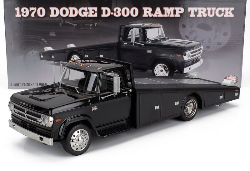 1:18 ACME - 1970 Dodge D-300 Ramp Truck with Trucker Wheels 1:18 ACME - 1970 Dodge D-300 Ramp Truck with Trucker Wheels