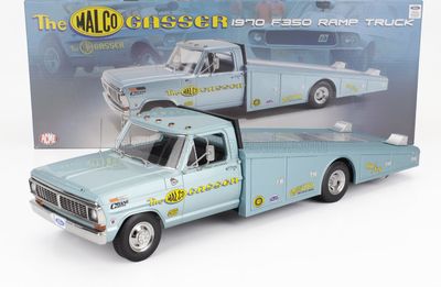 1:18 ACME - 1970 Ford F-350 Ramp Truck *The Malco Gasser*, light blue 1:18 ACME - 1970 Ford F-350 Ramp Truck *The Malco Gasser*, light blue