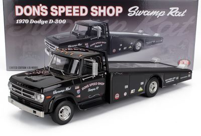 1:18 ACME - 1970 Dodge D300 Ramp Truck *Don's Speed Shop*, black 1:18 ACME - 1970 Dodge D300 Ramp Truck *Don's Speed Shop*, black