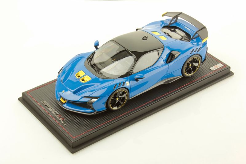 1:18 MR Collection Models - Ferrari SF90 XX Stradale Azzurro Dino 1:18 MR Collection Models - Ferrari SF90 XX Stradale Azzurro Dino