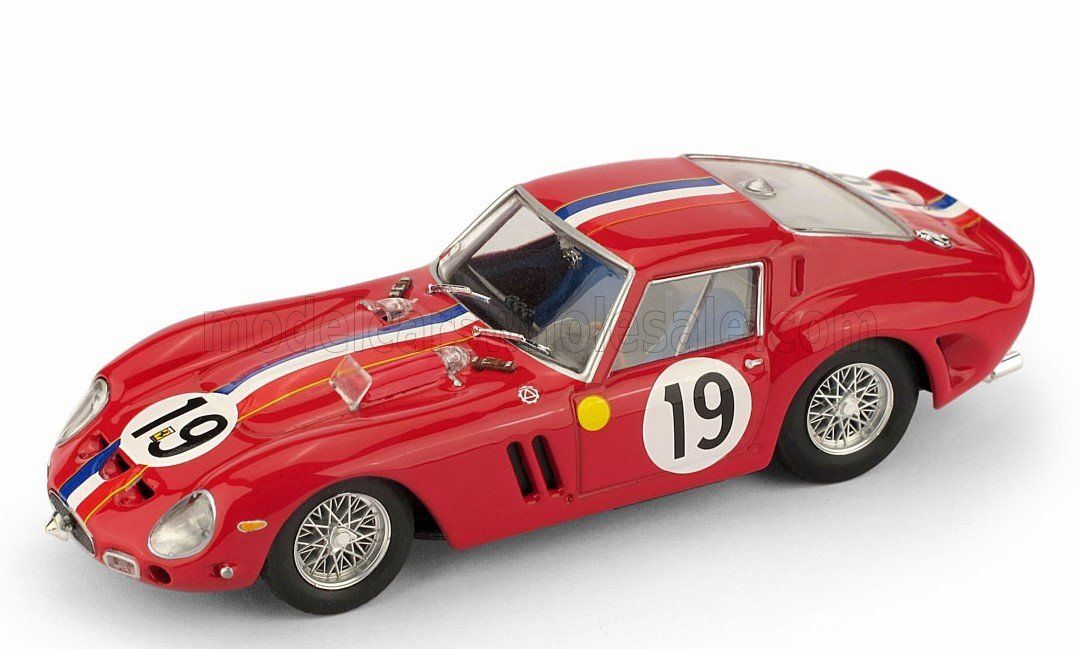 1:43 Brumm - Ferrari 250 GTO 3.0L V12 Team Pierre Noblet #19 2nd 24h Le Mans 1962 J. Guichet - P. Noblet