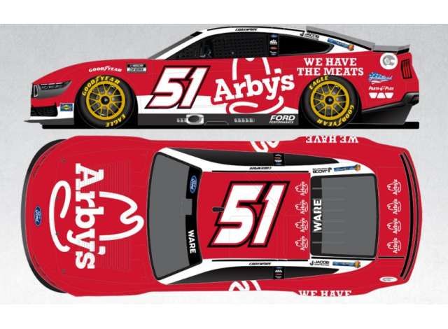 1:64 Action Racing Collectibles - 2025 Ford Mustang #51 Cody Ware *Arbys*