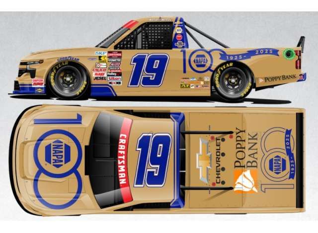 1:64 Action Racing Collectibles - 2025 Chevrolet Silverado #19 Daniel Hemric *NAPA 100th Anniversary*