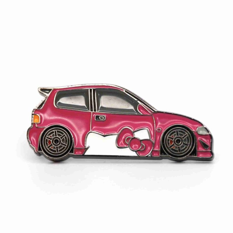 Faith Pins - Honda Civic EG6, pink/white Faith Pins - Honda Civic EG6, pink/white
