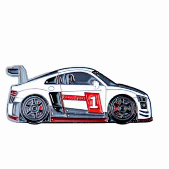 Faith Pins - Audi R8 LM, white/red Faith Pins - Audi R8 LM, white/red
