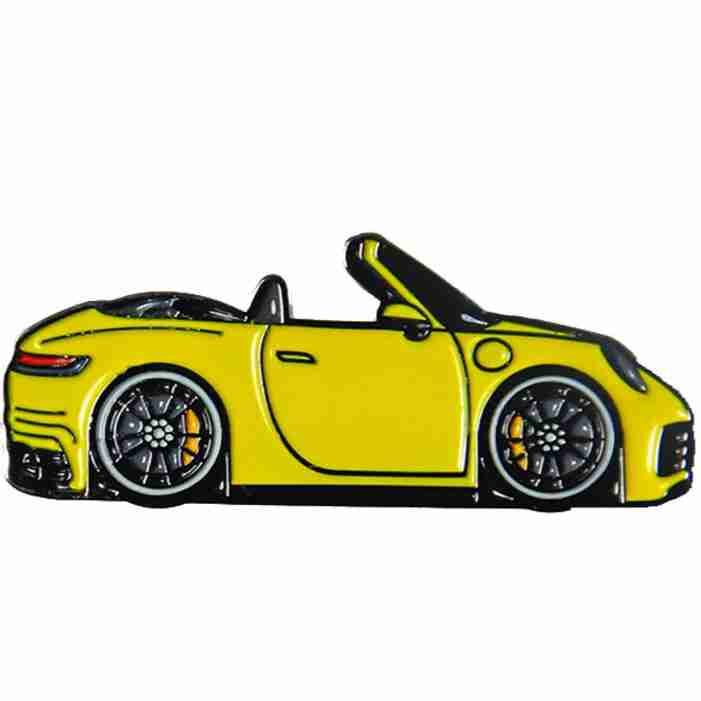 Faith Pins - Porsche 911 Cabriolet, yellow Faith Pins - Porsche 911 Cabriolet, yellow