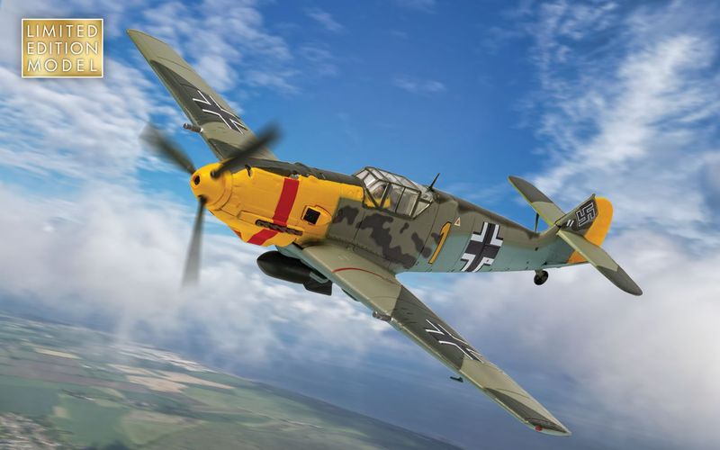 1:72 Corgi - Messerschmitt Me109E-4/B 'Yellow 1' - Oberleutnant Walter Rupp (Battle of Britain 85) 1:72 Corgi - Messerschmitt Me109E-4/B 'Yellow 1' - Oberleutnant Walter Rupp (Battle of Britain 85)