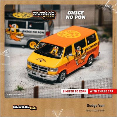 1:64 Tarmac - Dodge Van *OHIGE no PON*, orange 1:64 Tarmac - Dodge Van *OHIGE no PON*, orange