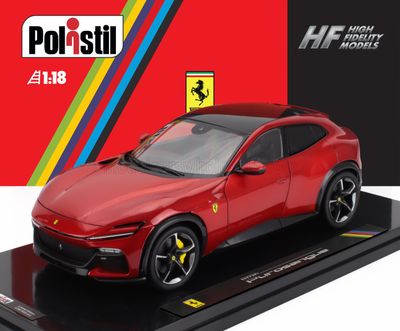 1:18 Polistil - 2022 Ferrari Purosangue Rosso Magma *Mit Vitrine* 1:18 Polistil - 2022 Ferrari Purosangue Rosso Magma *Mit Vitrine*