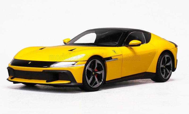 1:18 Polistil - 2025 Ferrari 12 Cilindri Giallo Modena *Mit Vitrine* 1:18 Polistil - 2025 Ferrari 12 Cilindri Giallo Modena *Mit Vitrine*