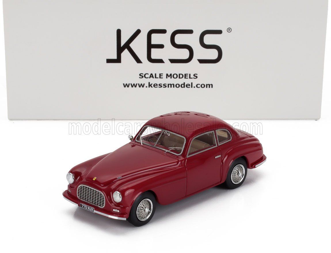 1:43 Kess Model - 1949 Ferrari 166 sn017S Inter Touring Berlinetta Red