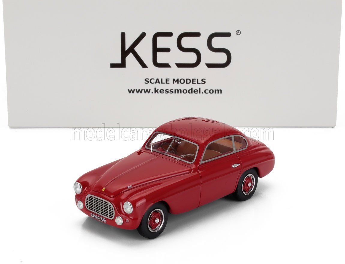 1:43 Kess Model - 1949 Ferrari 166 sn017S Inter Touring Coupe Red
