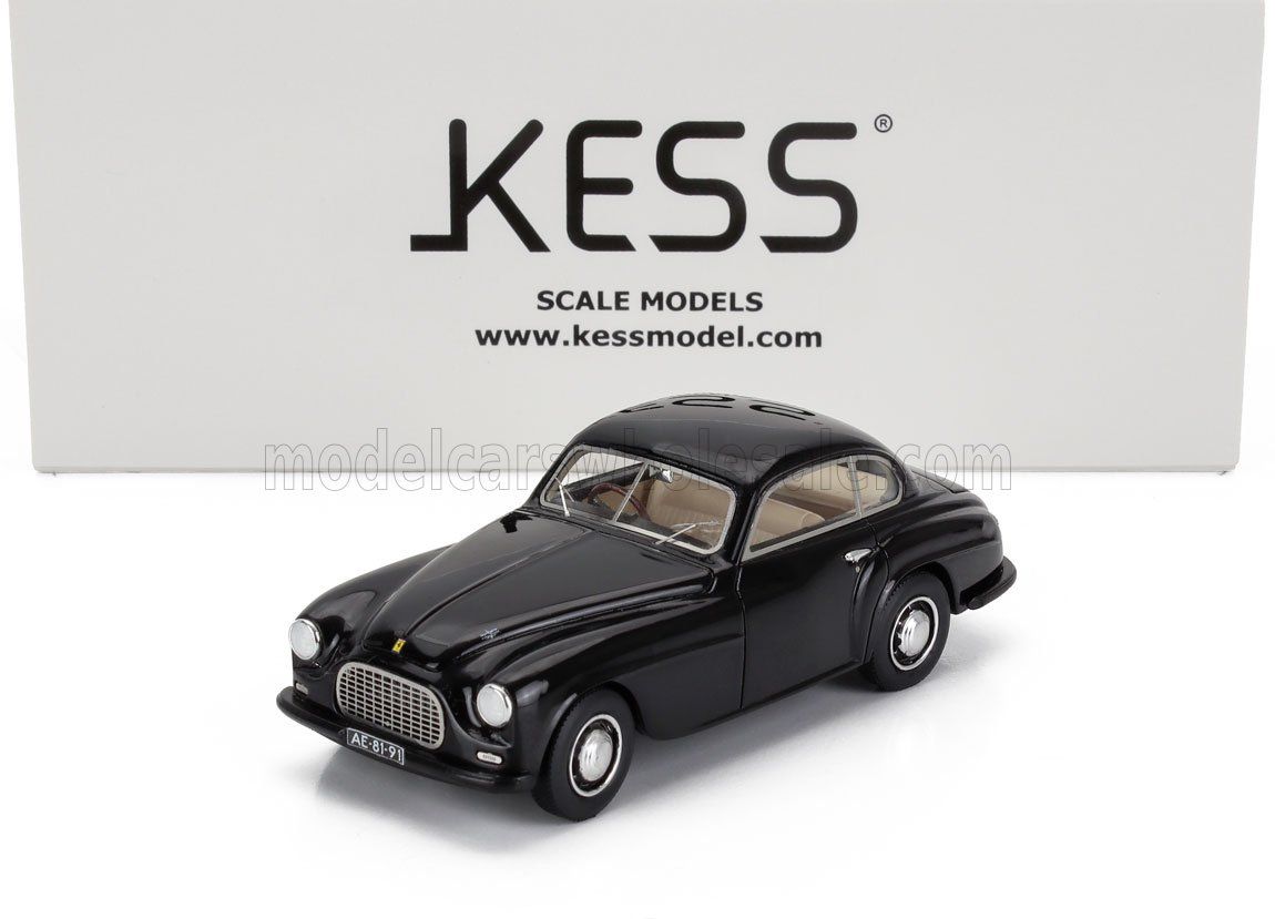 1:43 Kess Model - 1949 Ferrari 166 sn017S Inter Touring Coupe Black