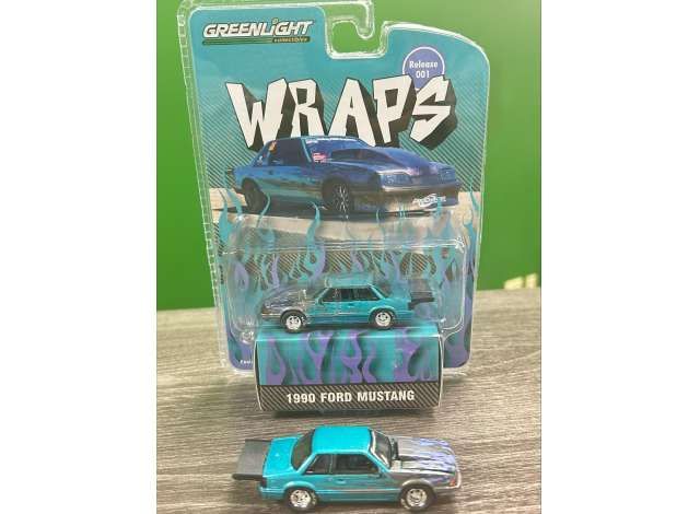 1:64 Greenlight - 1990 Ford Mustang *Wraps* 1:64 Greenlight - 1990 Ford Mustang *Wraps*