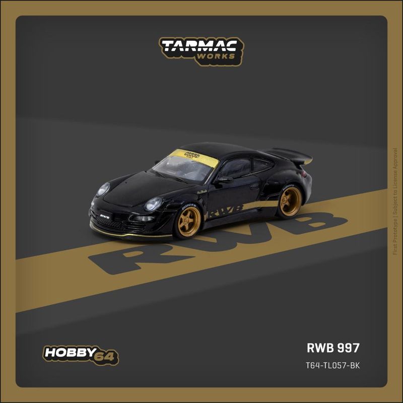 1:64 Tarmac - Porsche RWB 997, black 1:64 Tarmac - Porsche RWB 997, black