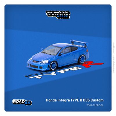 1:64 Tarmac - Honda Integra TYPE R DC5 Custom, blue metallic 1:64 Tarmac - Honda Integra TYPE R DC5 Custom, blue metallic