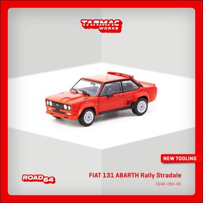 1:64 Tarmac - Fiat 131 Abarth Rally Stradale, red 1:64 Tarmac - Fiat 131 Abarth Rally Stradale, red
