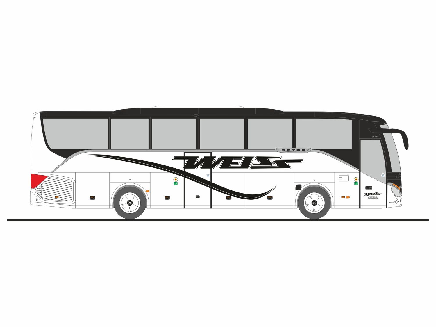 1:87 Rietze - Setra S 515 HD Weiss Busreisen St. Georgen