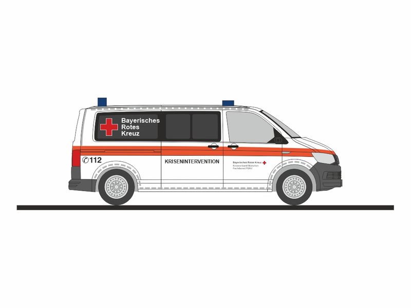 1:87 Rietze - VW T6 BRK München Krisenintervention 1:87 Rietze - VW T6 BRK München Krisenintervention
