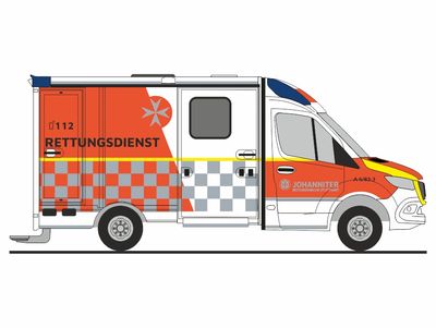 1:87 Rietze - Mercedes Benz Sprinter Strobel '18 Johanniter Stuttgart 1:87 Rietze - Mercedes Benz Sprinter Strobel '18 Johanniter Stuttgart