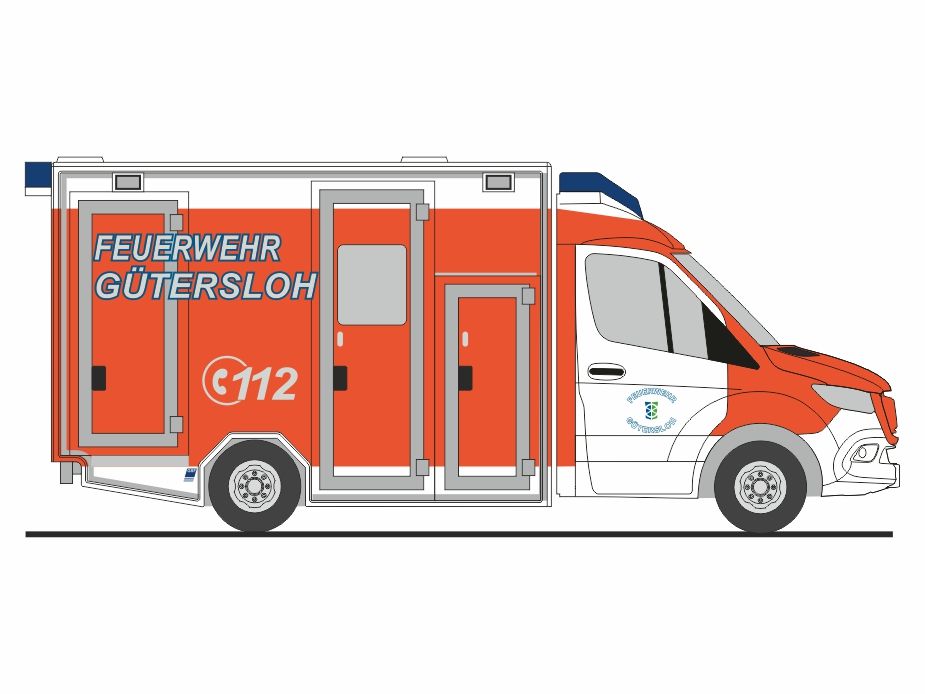 1:87 Rietze - Mercedes Benz Sprinter GSF '18 Feuerwehr Gütersloh