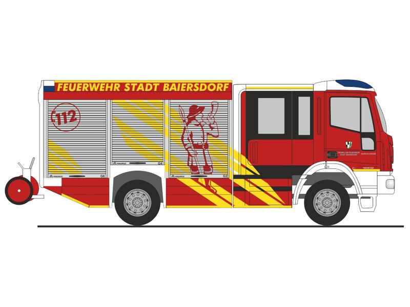 1:87 Rietze - Iveco Magirus HLF Team Cab Feuerwehr Baiersdorf 1:87 Rietze - Iveco Magirus HLF Team Cab Feuerwehr Baiersdorf
