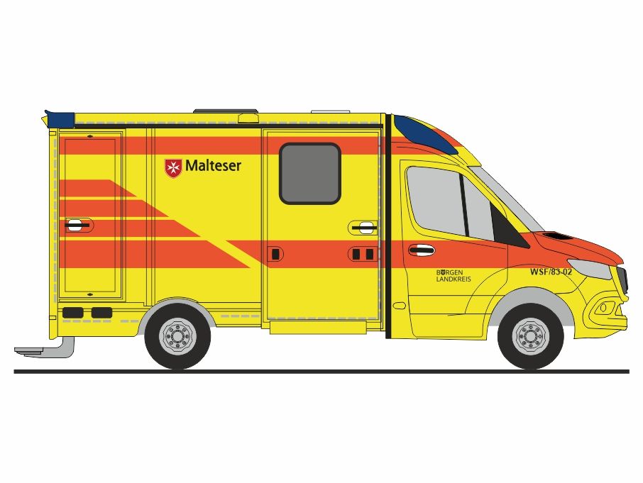 1:87 Rietze - Mercedes Benz Sprinter Strobel '18 Malteser Weißenfels