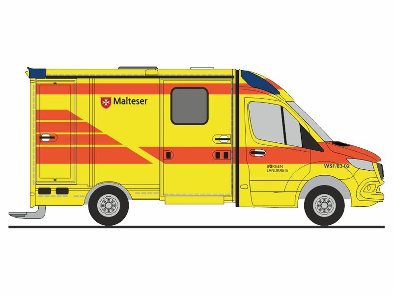 1:87 Rietze - Mercedes Benz Sprinter Strobel '18 Malteser Weißenfels 1:87 Rietze - Mercedes Benz Sprinter Strobel '18 Malteser Weißenfels