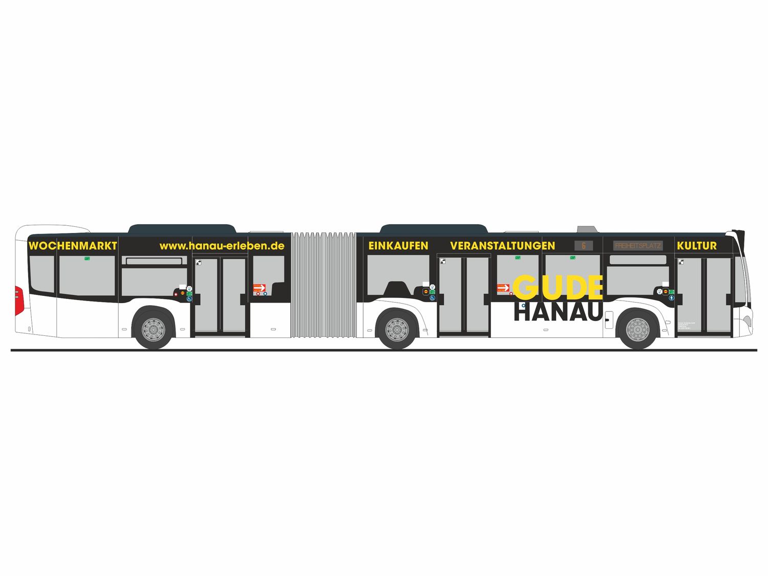 1:87 Rietze - Mercedes Benz Citaro G '15 Hanauer Straßenbahn - Gude