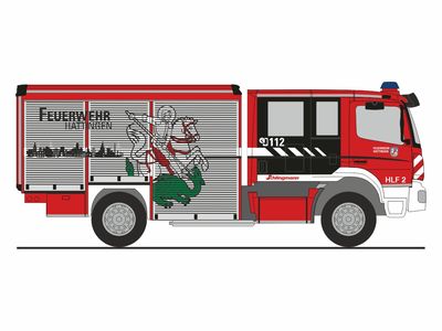 1:87 Rietze - Mercedes Benz Atego Schlingmann V. HLF Feuerwehr Hattingen 1:87 Rietze - Mercedes Benz Atego Schlingmann V. HLF Feuerwehr Hattingen