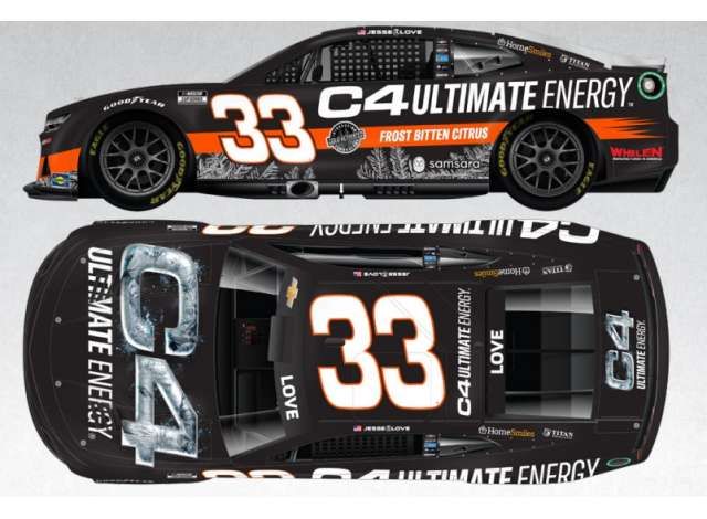 1:64 Action Racing Collectibles - 2025 Chevrolet #33 Jesse Love *C4 Energy*
