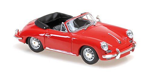 1:43 Maxichamps - PORSCHE 356 C CABRIOLET – 1965 – RED 1:43 Maxichamps - PORSCHE 356 C CABRIOLET – 1965 – RED