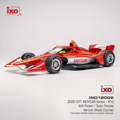 1:18 Ixo USA - 2025 NTT INDYCAR #12 Will Power Team Penske, *Verizon* Road Course 1:18 Ixo USA - 2025 NTT INDYCAR #12 Will Power Team Penske, *Verizon* Road Course