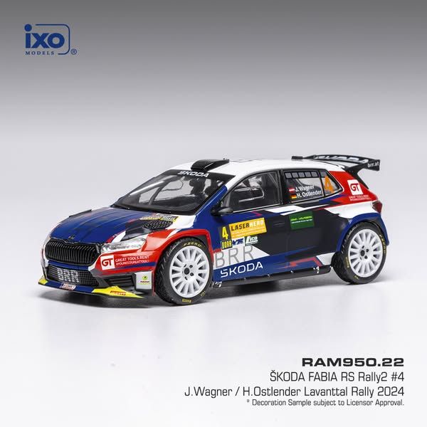 1:43 Ixo - Skoda Fabia Rally2 #4 Rally WMLavanttal Rally J.Wagner H.Ostlender 1:43 Ixo - Skoda Fabia Rally2 #4 Rally WMLavanttal Rally J.Wagner H.Ostlender