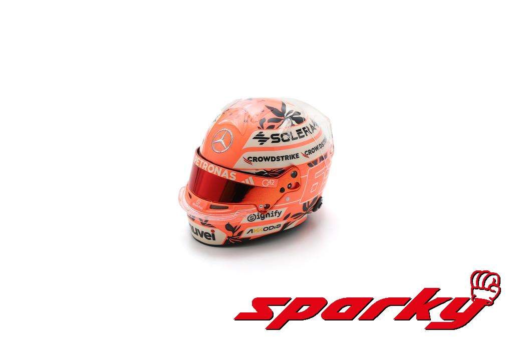 1:5 Spark Helmet - Mercedes-AMG PETRONAS F1 Team - George Russell - Miami GP 2025