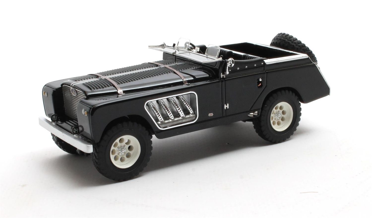 1:43 Matrix - Landrover 109 Bell Aurens longnose open black
