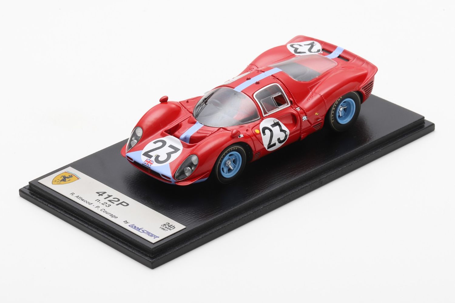 1:43 Looksmart - Ferrari 412P No. 23 Le Mans 1967 Richard Attwood – Piers Courage