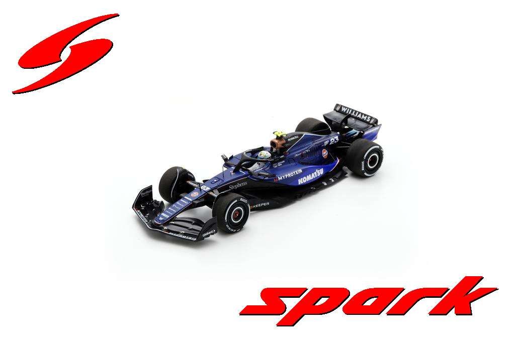 1:43 Spark - Williams Racing FW46 No.23 US GP 2024 Alex Albon (100th Race)