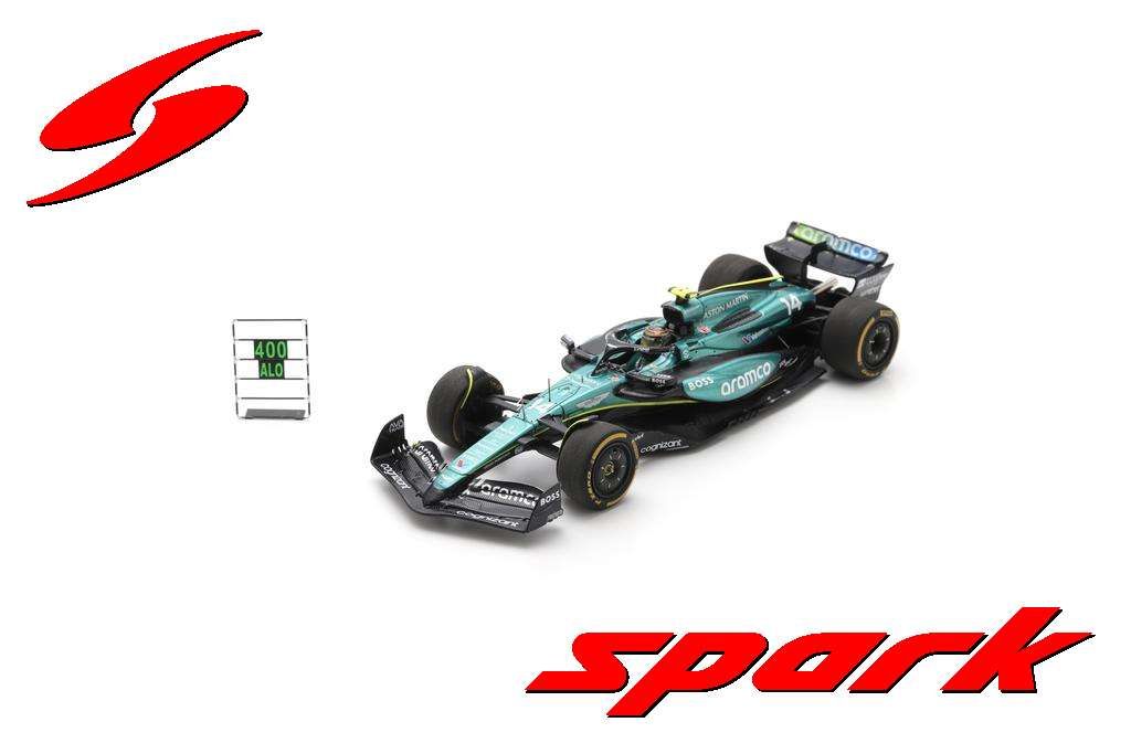 1:43 Spark - Aston Martin AMR24 Aston Martin Aramco F1 Team No.14 Mexican GP 2024 Fernando Alonso