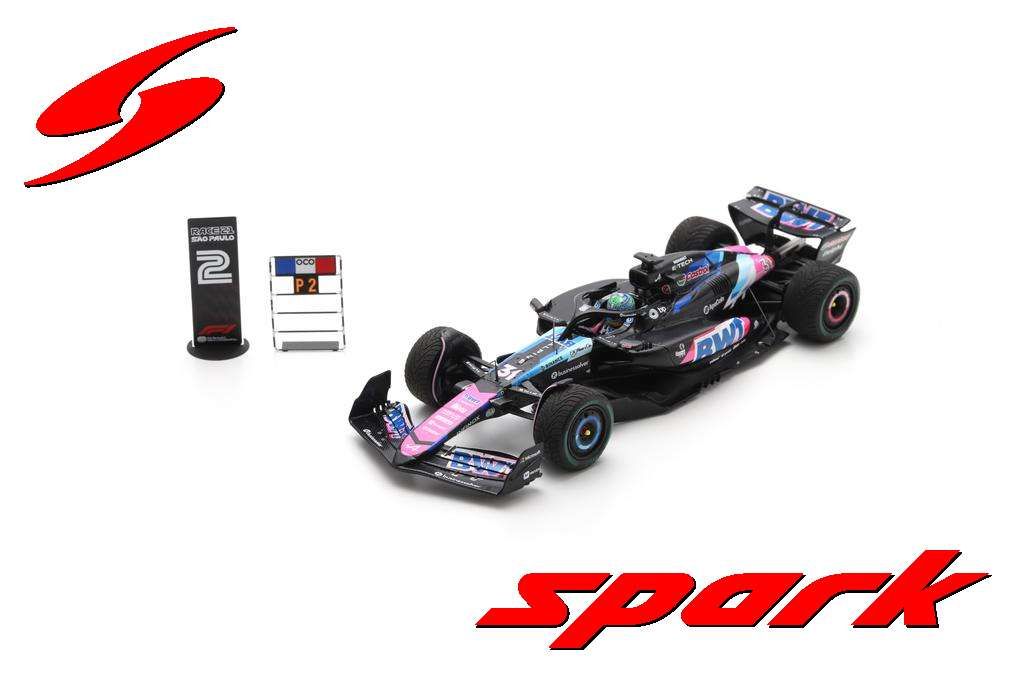 1:43 Spark - BWT Alpine F1 Team A524 No.31 2nd Brazilian GP 2024 Esteban Ocon