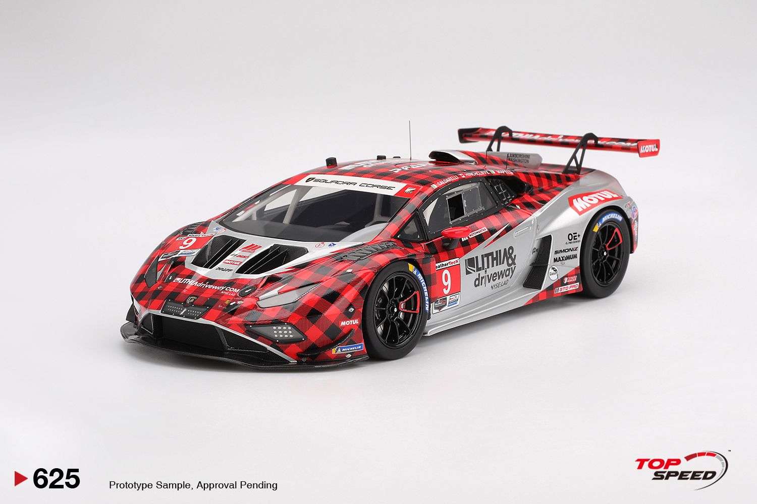 1:18 TSM - Lamborghini Huracan GT3 Evo2 Team Pfaff Motorsports #9 IMSA 12h Sebring 2025 A. Caldarelle - M. Mapelli - J. Hinchcliffe