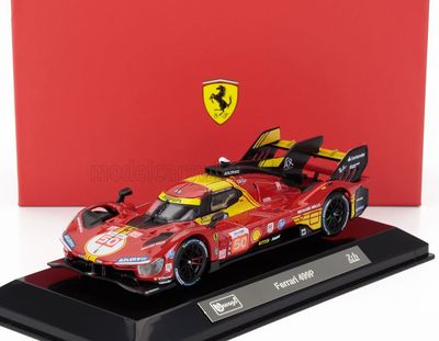 1:43 Bburago Signature - Ferrari 499P 3.0L Turbo V6 Team AF Corse #50 Winner 24h Le Mans 2024 Antonio Fuoco - Miguel Molina - Nicklas Nielsen - Red 1:43 Bburago Signature - Ferrari 499P 3.0L Turbo V6 Team AF Corse #50 Winner 24h Le Mans 2024 Antonio Fuoco - Miguel Molina - Nicklas Nielsen - Red