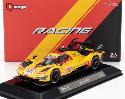 1:43 Bburago Signature - Ferrari 499P 3.0L Turbo V6 Team AF Corse #83 24h Le Mans 2024 Robert Kubica -Robert Shwartzman - Yifei Ye - Yellow 1:43 Bburago Signature - Ferrari 499P 3.0L Turbo V6 Team AF Corse #83 24h Le Mans 2024 Robert Kubica -Robert Shwartzman - Yifei Ye - Yellow