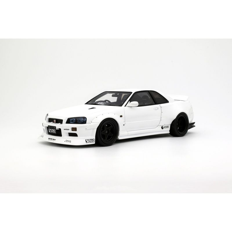 1:18 Otto Mobile - Nissan Skyline GT-R R34 KRC Body Kit Pearl White QX1 2019 1:18 Otto Mobile - Nissan Skyline GT-R R34 KRC Body Kit Pearl White QX1 2019
