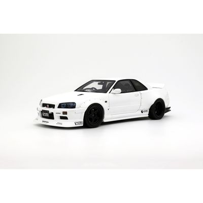 1:18 Otto Mobile - Nissan Skyline GT-R R34 KRC Body Kit Pearl White QX1 2019 1:18 Otto Mobile - Nissan Skyline GT-R R34 KRC Body Kit Pearl White QX1 2019