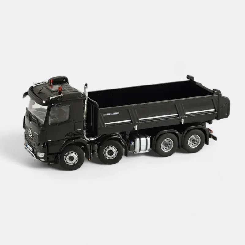 1:50 NZG - Mercedes-Benz Arocs 8x4 Meiller Kipper Black 1:50 NZG - Mercedes-Benz Arocs 8x4 Meiller Kipper Black