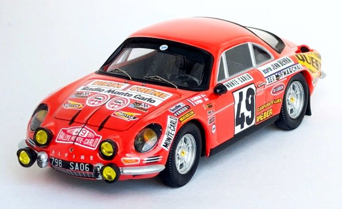 1:43 Trofeu - Alpine A110, Rally Monte Carlo, 1973, #49 A. Vineis - O. Peri 1:43 Trofeu - Alpine A110, Rally Monte Carlo, 1973, #49 A. Vineis - O. Peri