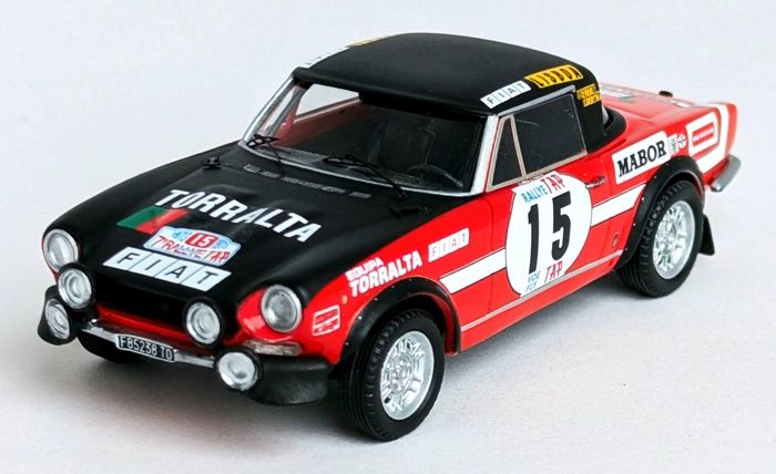 1:43 Trofeu - Fiat 124 Sport 1600 #15 Rally Tap 1973 L. Netto - M. Coentro 1:43 Trofeu - Fiat 124 Sport 1600 #15 Rally Tap 1973 L. Netto - M. Coentro